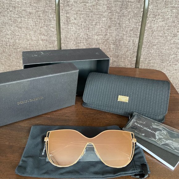 Dolce&Gabbana gold mirrored sunglasses